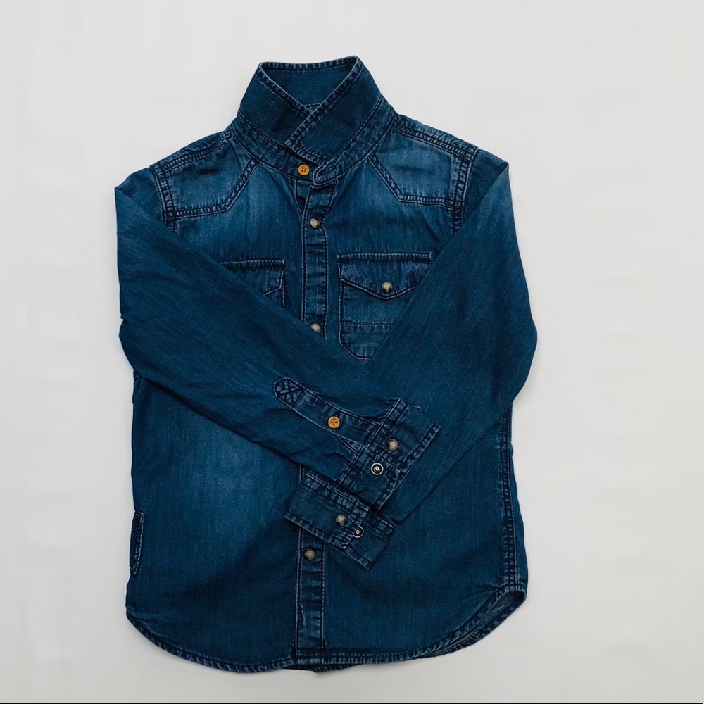 •Zara• Denim button down boy